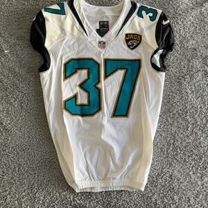 Nike Team Game Issue Jersey 2017 NFL Jacksonville Jaguars #37 Cyprien Patch 40